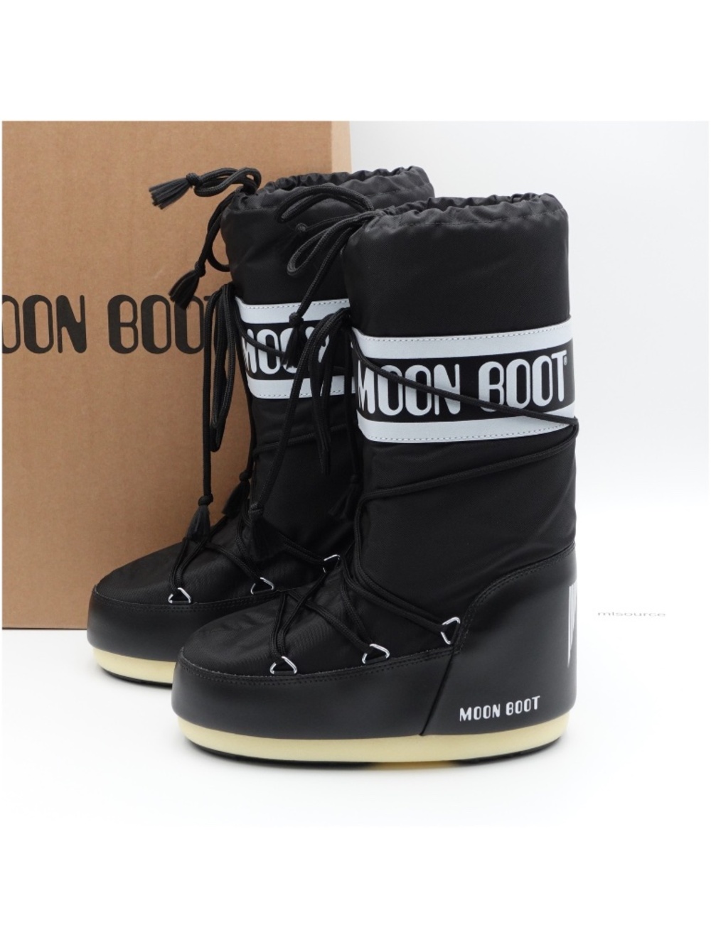 NEW Moon Boot Icon Low Nylon Winter Snow Boots Black
